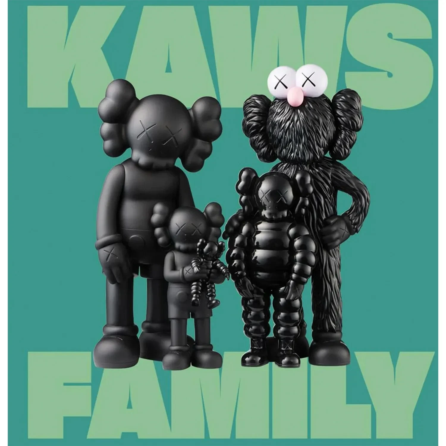最終価格　激レア　KAWS FAMILY BLACK フィギュア セット KAWS - Family DA1025 - Ditur
