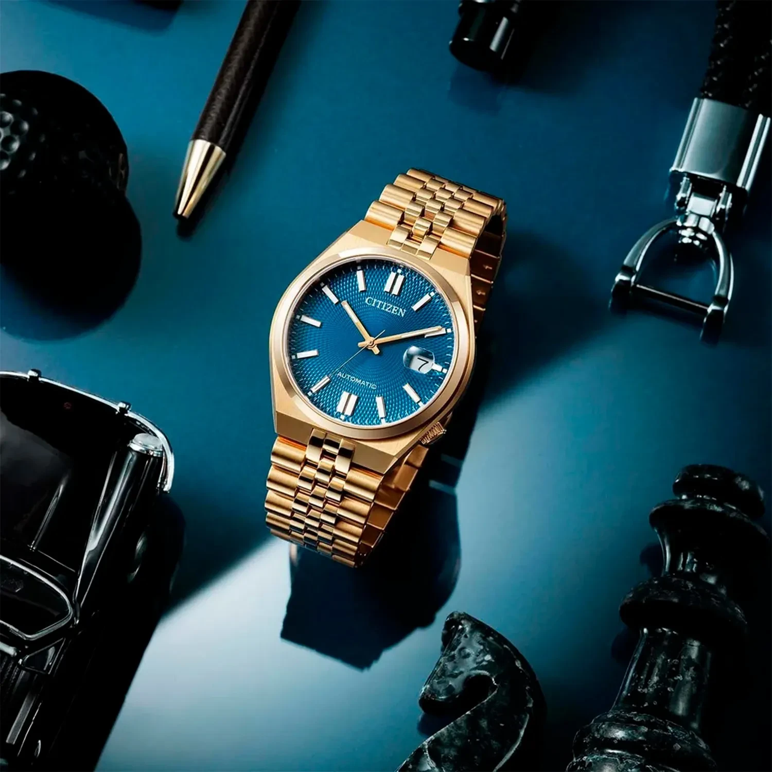 YA−MAN STA-209L BLUE Citizen Tsuyosa 60 Automatic NK0023-57L