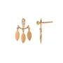 STINE A Jewelry Dancing Three Leaves Øredobbe Single Gullforgylt sølv 1158-02-S