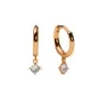 Sparv Petite Sparkling Hoops Øredobber Forgylt messing 1580101