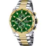 Festina Chrono F20562/3 klokke med Grønn urskive og en urkasse med 45 mm i diameter og en Lenke, Two-Tone  i Gull, Sølv