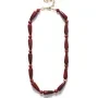 ANNI LU Red Jasper Halskjede Forgylt messing 262-20-46