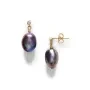 ANNI LU Black Pearly Øredobber Forgylt messing 262-30-53