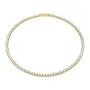 Swarovski Matrix Tennis Halskjede Gullforgylt Rustfritt Stål 5681795