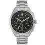 Bulova Lunar Pilot Chronograph 96B258 klokke for Herre med Svart skive, 45 mm i diameter og med Stål Lenke klokkereim