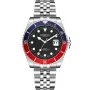 Dissing Diver D1193 klokke med Svart urskive og en urkasse med 43 mm i diameter og en Lenke i Sølv