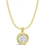 Alier Studio Elise Solitaire Halskjede Gull 0,50 ct. AS008