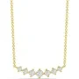 Alier Studio Linea Cluster Halskjede Gull 0,33 ct. AS009