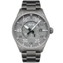 AVI-8 AV-4073-44 klokke med Grå urskive og en urkasse med 42 mm i diameter og en Lenke i Grå, Sølv