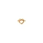 Jane Kønig Big Tied Heart Stud Øredobbe Single Gullforgylt sølv BTHS-AW25-G