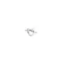 Jane Kønig Big Tied Heart Stud Øredobbe Single Sølv BTHS-AW25-S