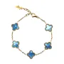 SKØR Clove Blue Marble Armbånd Rustfritt Stål SK0045