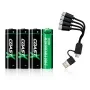 Batteri Coast AA / LR06 Batteri 4 Stk. Oppladbar 100047534