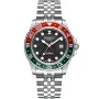 Dissing Diver GMT D1125 klokke med Svart urskive og en urkasse med 42 mm i diameter og en Lenke i Sølv