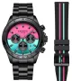 Dissing MK9 Cyber Monday Limited Edition D1459 klokke for Herre med Blå, Rosa skive, 43 mm i diameter og med Svart Lenke klokkereim