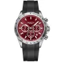 Dissing MK9 Limited Edition D1495 klokke for Herre med Rød skive, 43 mm i diameter og med Svart Silikonreim klokkereim