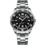 Dissing Ocean D1502 klokke med Svart urskive og en urkasse med 45 mm i diameter og en Lenke i Sølv