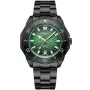 Dissing Ocean D1513 klokke for Herre med Grønn skive, 45 mm i diameter og med Svart Lenke klokkereim