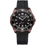 Dissing Ocean D1514 klokke med Svart urskive og en urkasse med 45 mm i diameter og en Gummireim i Svart