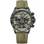 Dissing MK9 D1524 klokke med Grønn urskive og en urkasse med 43 mm i diameter og en Canvasreim i Grønn