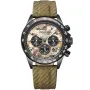 Dissing MK9 D1525 klokke med Brun urskive og en urkasse med 43 mm i diameter og en Canvasreim i Brun