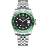 Dissing Diver Limited Edition D1192 klokke for Herre med Svart skive, 43 mm i diameter og med Stål Lenke klokkereim