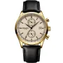 Dissing New Age D1081 klokke med Beige urskive og en urkasse med 42 mm i diameter og en Skinnreim i Svart