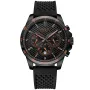 Dissing Tuatara Limited Edition D1544 klokke for Herre med Svart skive, 46 mm i diameter og med Svart Silikonreim klokkereim