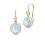 Julie Sandlau Prime Milky Aqua Øredobber Gullforgylt sølv HKS181GDMLAQCRCZ
