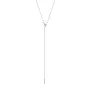 Jane Kønig Half Moon NO. 2 Tie Necklace Halskjede Rustfritt Stål HMTN-AW26-SS-S