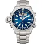 Citizen Promaster Pingo JP2000-67L klokke med Blå urskive og en urkasse med 44 mm i diameter og en Lenke i Sølv