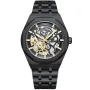 Kensington Skeleton K0060 klokke med Svart urskive og en urkasse med 44 mm i diameter og en Lenke i Svart