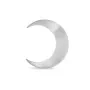 Jane Kønig Big Half Moon Øredobbe Single Sølv MHMS-XJK24-1-S