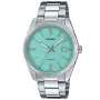 Casio Timeless MTP-1302PD-2A2VEF klokke med Blå urskive og en urkasse med 39 mm i diameter og en Lenke i Sølv