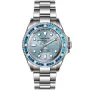 OceanX Sharkmaster 1000 Limited Edition SMS1048 klokke med Blå urskive og en urkasse med 44 mm i diameter og en Lenke i Sølv