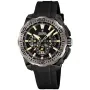 Festina Chrono Bike F20726/3 klokke med Svart urskive og en urkasse med 46 mm i diameter og en Gummireim i Svart