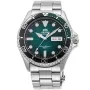 Orient Kamasu Mako III Diver Automatic RA-AA0811E klokke med Blå urskive og en urkasse med 42 mm i diameter og en Lenke i Sølv