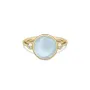 Julie Sandlau Prime Ring Milky Aqua Ring Gullforgylt sølv RI248GD