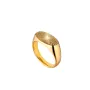 Jane Kønig Reflection Signet Blank Ring Gullforgylt sølv RSR01-G-AW2000_50