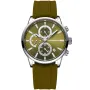 Studsgaard Chronograph S0052 klokke for Herre med Grønn skive, 42 mm i diameter og med Grønn Silikonreim klokkereim