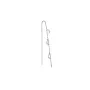 Jane Kønig Small Half Moon NO. 2 Chain earring Øredobbe Single Rustfritt Stål SHMC-AW26-SS-S