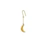 Jane Kønig Small Half Moon NO. 2 Øredobbe Single Gullforgylt Rustfritt Stål SHME-AW26-SS-G