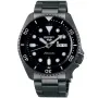 Seiko 5 Sports Automatic SRPD65K1 klokke med Svart urskive og en urkasse med 43 mm i diameter og en Lenke i Svart