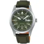 Seiko 5 Sport Automatic SRPH29K1 klokke med Grønn urskive og en urkasse med 40 mm i diameter og en Canvasreim i Grønn