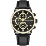 Studsgaard Chronograph S0044 klokke med Svart urskive og en urkasse med 42 mm i diameter og en Skinnreim i Svart