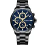 Studsgaard Chronograph S0025 klokke for Herre med Blå skive, 42 mm i diameter og med Svart Lenke klokkereim