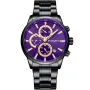 Studsgaard S0020 klokke med Lilla urskive og en urkasse med 42 mm i diameter og en Lenke i Svart