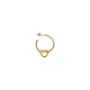 Jane Kønig Tied Heart Hoop Øredobbe Single Gullforgylt sølv THH-AW25-G