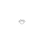 Jane Kønig Tied Heart Stud Øredobbe Single Sølv THS-AW25-S