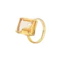 House of Vincent Candy Rock Yellow Citrine Ring Gullforgylt sølv VJ080-LRG-CI